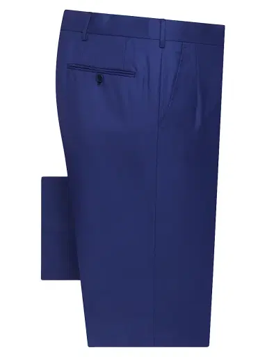 Stefano Ricci Men's Slim Fit Trousers - Blue | Thumbnail 1