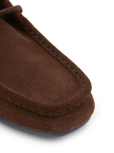 Jil Sander Women's Hood Suede Lace-Up Loafers - Chocolate Plum | Thumbnail 6 Jil Sander Women's Hood Suede Lace-Up Loafers - Chocolate Plum | Thumbnail 6