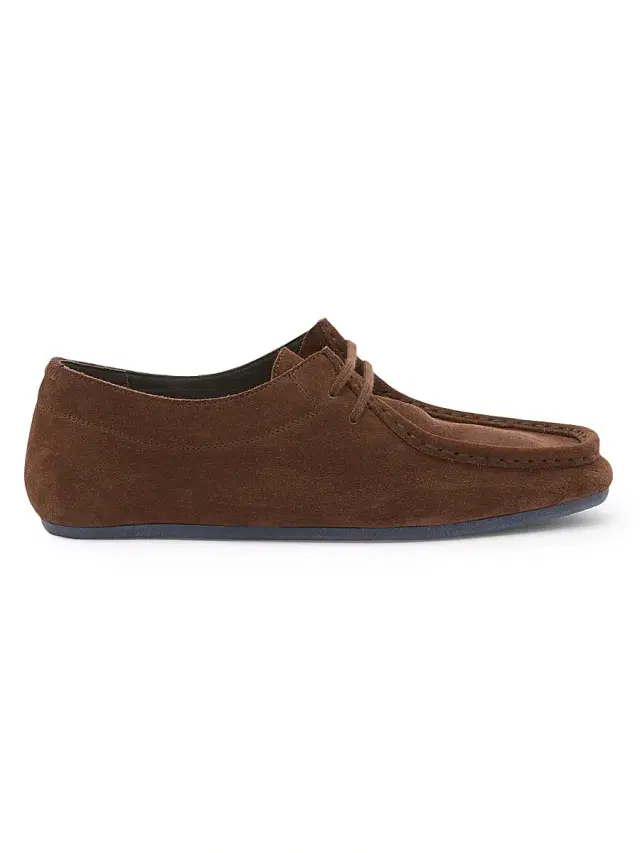 Jil Sander Women's Hood Suede Lace-Up Loafers - Chocolate Plum