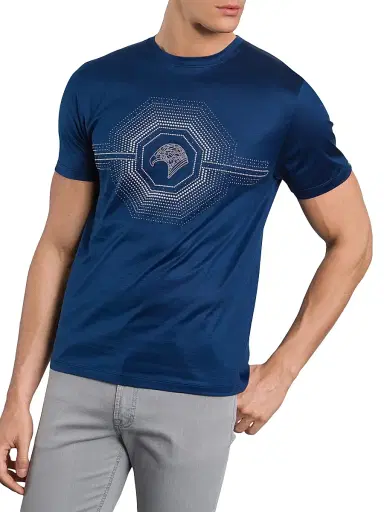 Stefano Ricci Men's T-Shirt - Dark Blue | Thumbnail 6