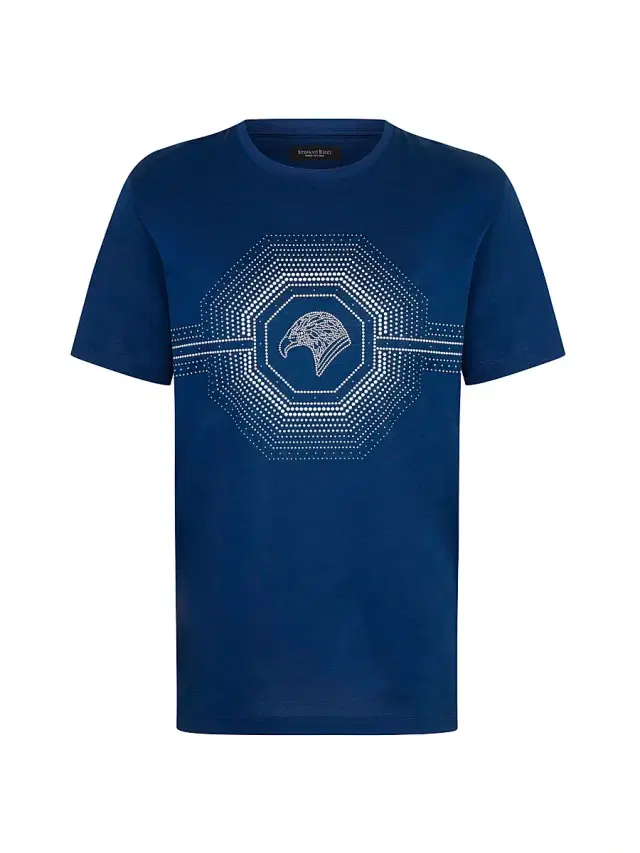 Stefano Ricci Men's T-Shirt - Dark Blue