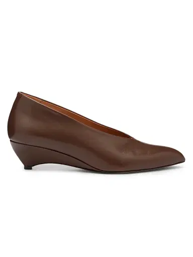 Jil Sander Women's Arc 45MM Leather Pumps | Thumbnail 1