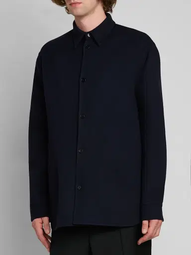 Jil Sander Men's Double Wool Shirt Jacket | Thumbnail 4 Jil Sander Men's Double Wool Shirt Jacket | Thumbnail 4