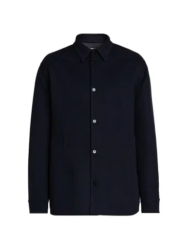Jil Sander Men's Double Wool Shirt Jacket | Thumbnail 1 Jil Sander Men's Double Wool Shirt Jacket | Thumbnail 1