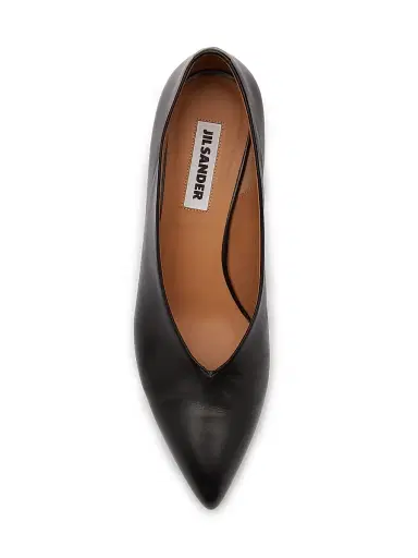 Jil Sander Women's Arc 45MM Leather Pumps | Thumbnail 5