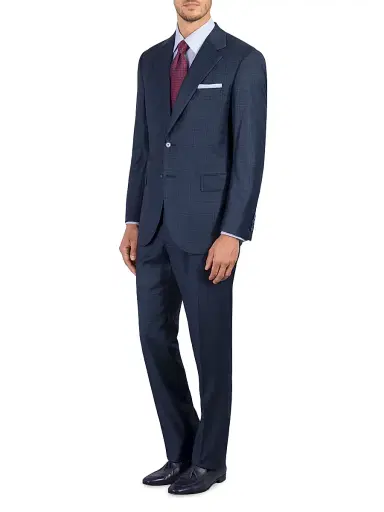 Stefano Ricci Men's Woven Suit 2 Buttons - Blue | Thumbnail 2