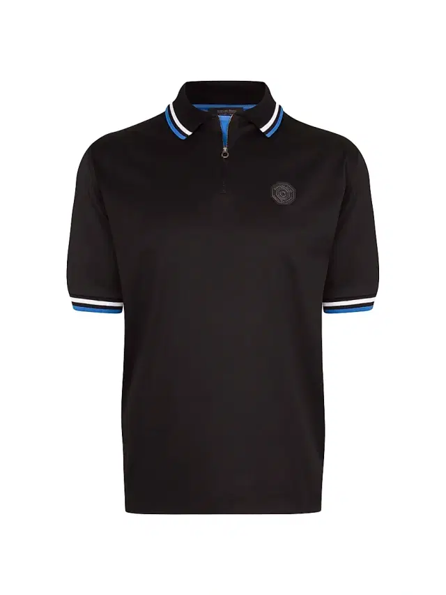 Stefano Ricci Men's Polo Shirt - Black