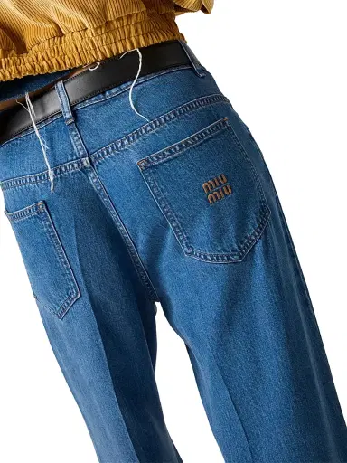 Miu Miu Women's Five-pocket Denim Jeans | Thumbnail 6