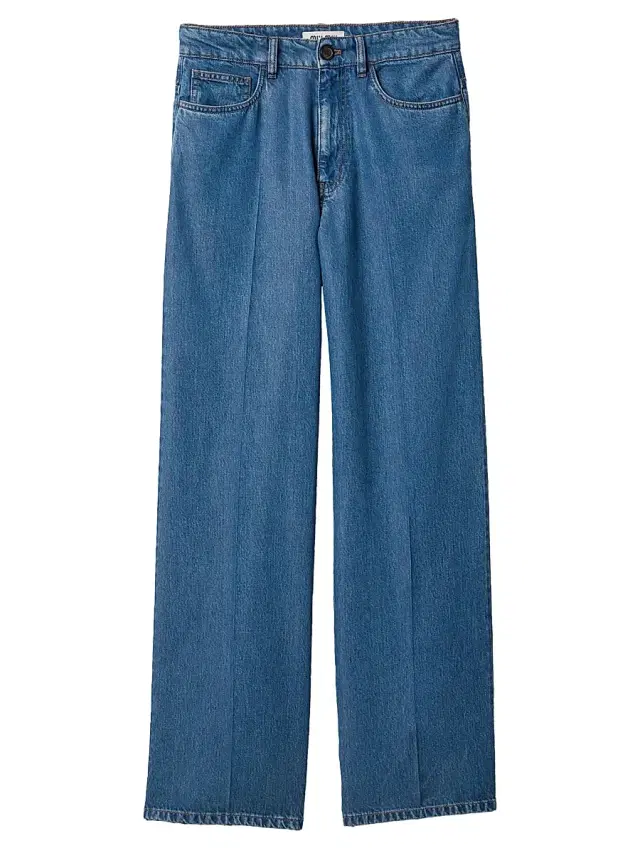Miu Miu Women's Five-pocket Denim Jeans - Blue