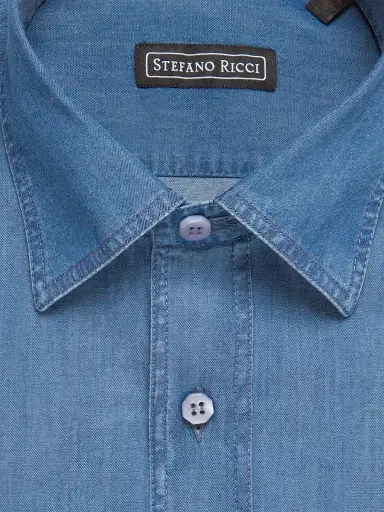 Stefano Ricci Men's Handmade Rust Shirt | Thumbnail 2