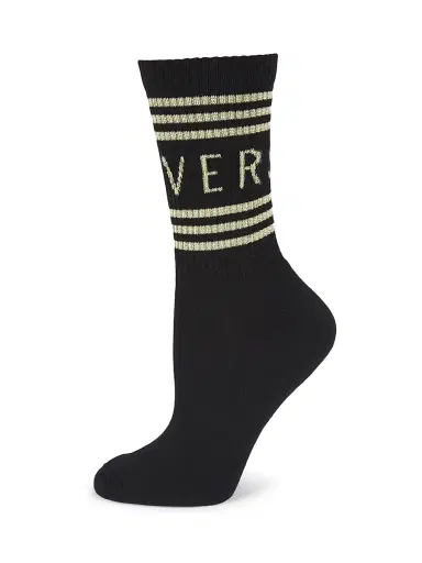 Versace Women's Logo Crew Socks | Thumbnail 1 Versace Women's Logo Crew Socks | Thumbnail 1