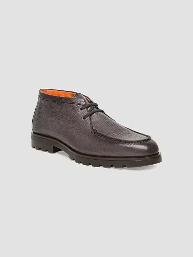 Santoni Men's Rock Leather Chukka Boots | Thumbnail 2