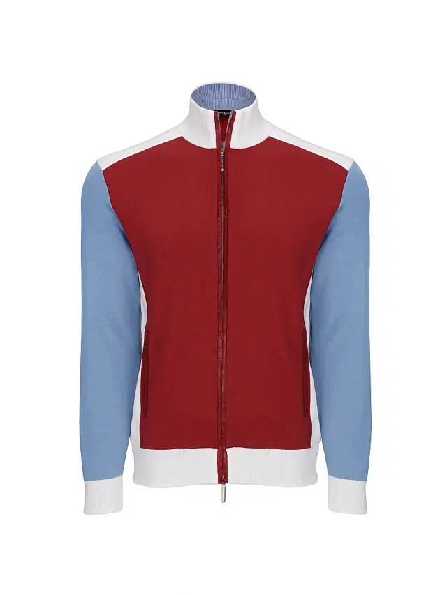 Stefano Ricci Men's Blouson Sweater Jacket - Red