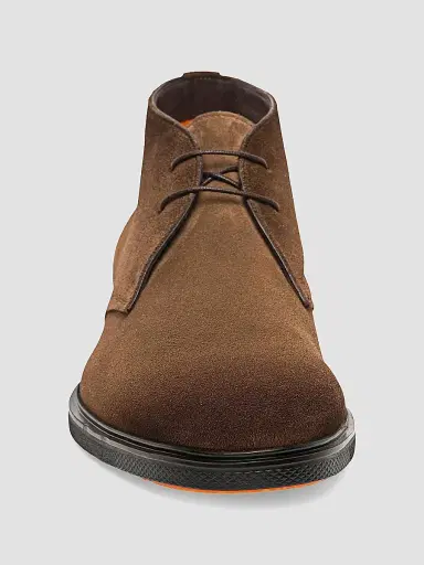 Santoni Men's Easy Burnished Suede Chukka Boots | Thumbnail 3 Santoni Men's Easy Burnished Suede Chukka Boots | Thumbnail 3