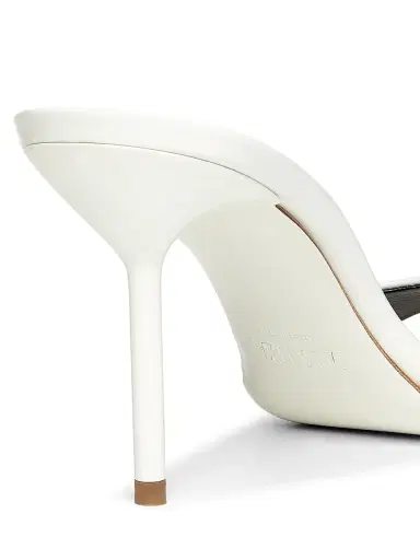 Paris Texas Women's Lidia Patent Leather Mules - White Patent - Size 11 | Thumbnail 3 Paris Texas Women's Lidia Patent Leather Mules - White Patent - Size 11 | Thumbnail 3