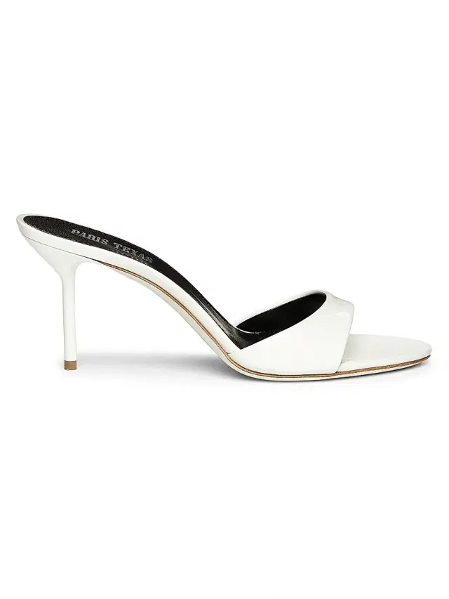 Paris Texas Women's Lidia Patent Leather Mules - White Patent