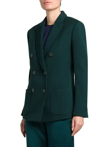 Giorgio Armani Women's Stretch Wool Double-Breasted Jacket | Thumbnail 3 Giorgio Armani Women's Stretch Wool Double-Breasted Jacket | Thumbnail 3