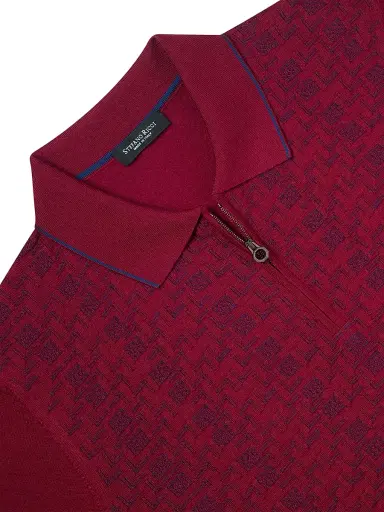 Stefano Ricci Men's Luxury Wool Polo Sweater | Thumbnail 7 Stefano Ricci Men's Luxury Wool Polo Sweater | Thumbnail 7