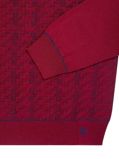 Stefano Ricci Men's Luxury Wool Polo Sweater | Thumbnail 8 Stefano Ricci Men's Luxury Wool Polo Sweater | Thumbnail 8