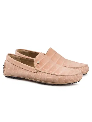 Stefano Ricci Men's Nubuck Crocodile and Calfskin Leather Loafers - Beige | Thumbnail 2 Stefano Ricci Men's Nubuck Crocodile and Calfskin Leather Loafers - Beige | Thumbnail 2