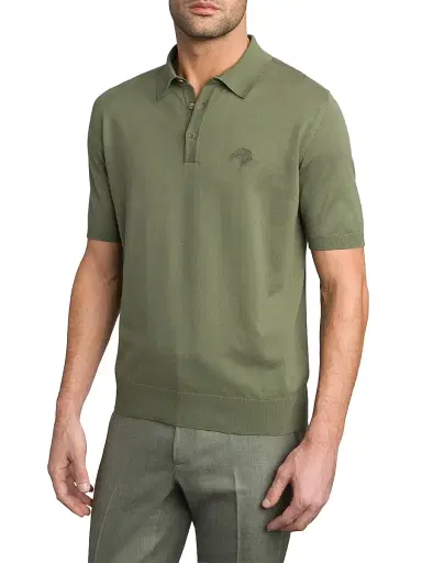 Stefano Ricci Men's Three Button Polo Shirt | Thumbnail 2 Stefano Ricci Men's Three Button Polo Shirt | Thumbnail 2
