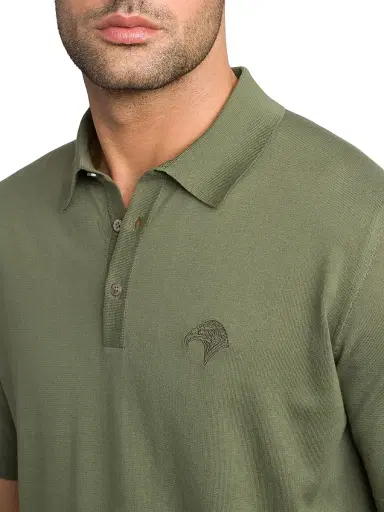 Stefano Ricci Men's Three Button Polo Shirt | Thumbnail 4 Stefano Ricci Men's Three Button Polo Shirt | Thumbnail 4