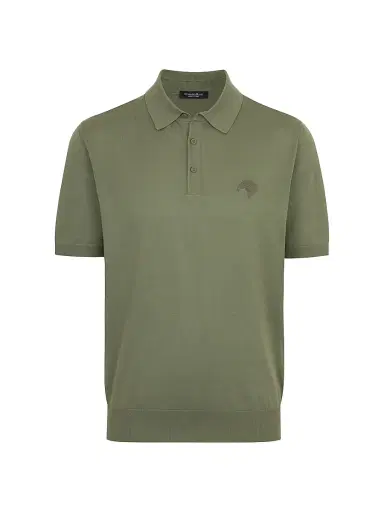 Stefano Ricci Men's Three Button Polo Shirt | Thumbnail 1 Stefano Ricci Men's Three Button Polo Shirt | Thumbnail 1