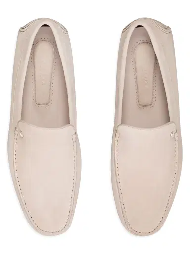 Stefano Ricci Men's Suede Driving Shoes - Light Beige | Thumbnail 4 Stefano Ricci Men's Suede Driving Shoes - Light Beige | Thumbnail 4