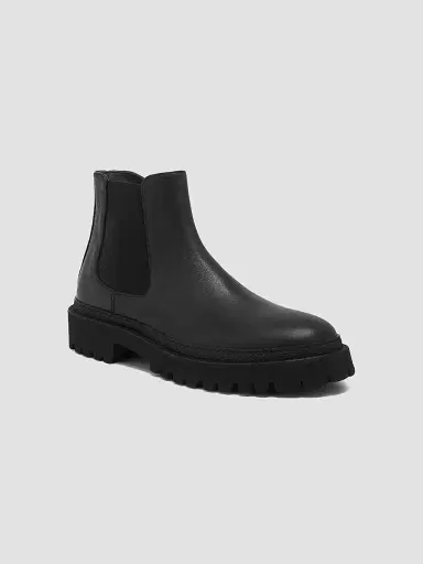 Pollini Men's M. Leather Ankle Boots - Black - Size 8 | Thumbnail 2 Pollini Men's M. Leather Ankle Boots - Black - Size 8 | Thumbnail 2