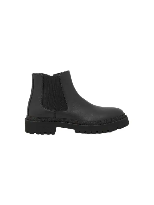 Men's M. Leather Ankle Boots - Black - Size 8 Men's M. Leather Ankle Boots - Black - Size 8