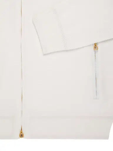 Stefano Ricci Men's Full Zip Sweater - White | Thumbnail 3 Stefano Ricci Men's Full Zip Sweater - White | Thumbnail 3