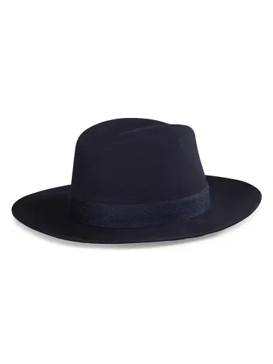 Stefano Ricci Men's Fedora Hat - Dark Blue | Thumbnail 2