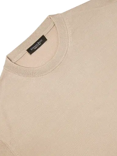 Stefano Ricci Men's Crewneck Sweater - Beige | Thumbnail 7 Stefano Ricci Men's Crewneck Sweater - Beige | Thumbnail 7