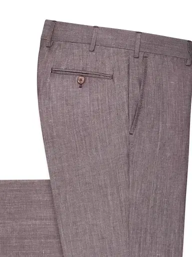 Stefano Ricci Men's Linen & Wool Slim-Fit Trousers | Thumbnail 2 Stefano Ricci Men's Linen & Wool Slim-Fit Trousers | Thumbnail 2