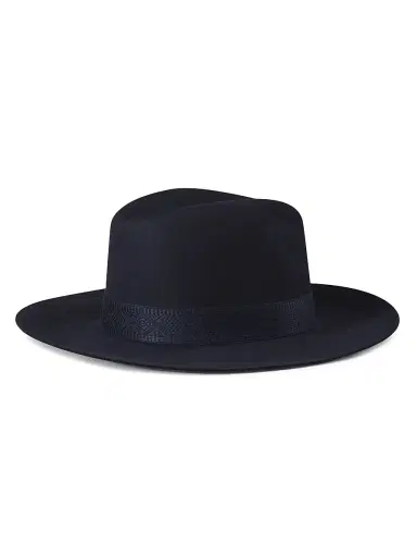 Stefano Ricci Men's Fedora Hat - Black And Dark Blue | Thumbnail 2 Stefano Ricci Men's Fedora Hat - Black And Dark Blue | Thumbnail 2