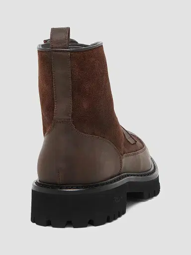 Pollini Men's Leather Ankle Boots - Dark Brown - Size 7 | Thumbnail 3 Pollini Men's Leather Ankle Boots - Dark Brown - Size 7 | Thumbnail 3