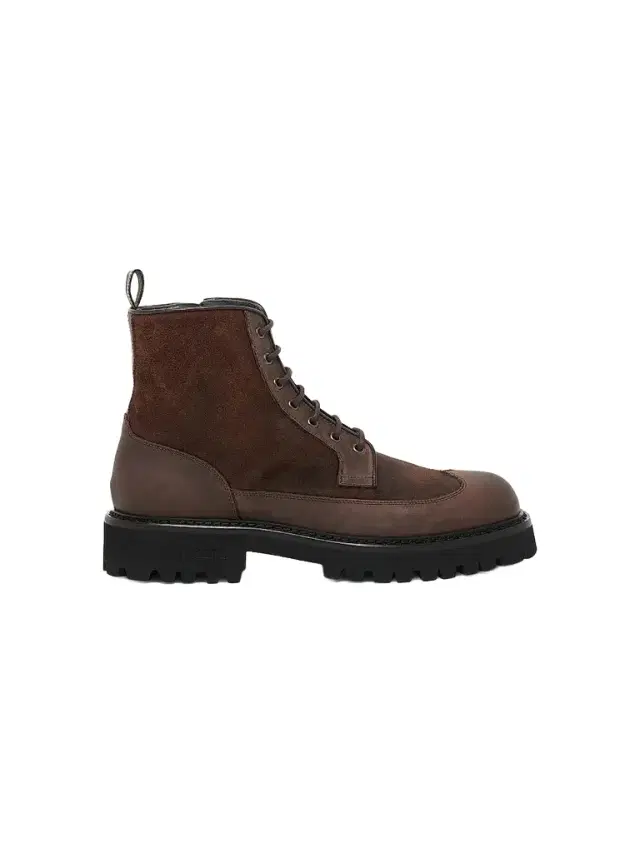 Men's Leather Ankle Boots - Dark Brown - Size 7 Men's Leather Ankle Boots - Dark Brown - Size 7