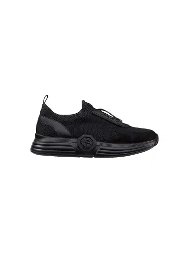 Stefano Ricci Men's Suede Leather Functional Sneakers - Black - Size 9 | Thumbnail 1