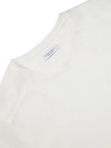 Stefano Ricci Men's Cotton T-Shirt - White | Thumbnail 6 Stefano Ricci Men's Cotton T-Shirt - White | Thumbnail 6