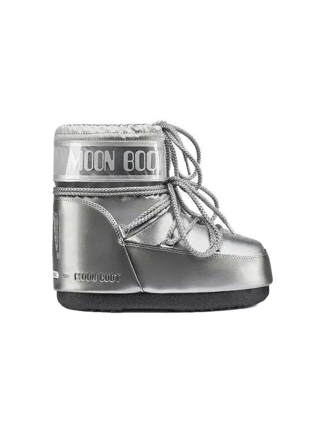 Moon Boot Men's Icon Low Glance Snowboots - Silver