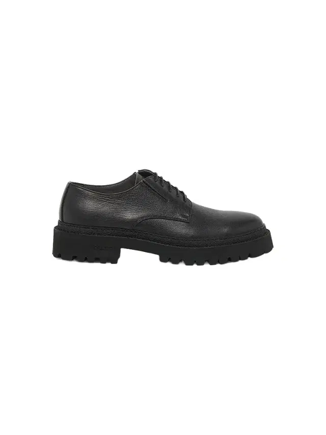 Men's Leather Derbys - Black