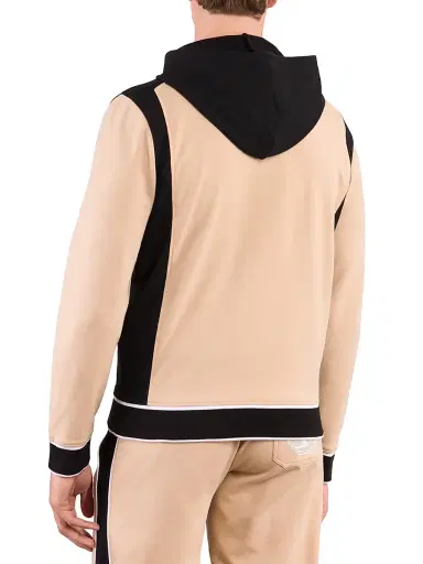 Stefano Ricci Men's Luxury Jog Hoodie - Beige Over | Thumbnail 3 Stefano Ricci Men's Luxury Jog Hoodie - Beige Over | Thumbnail 3