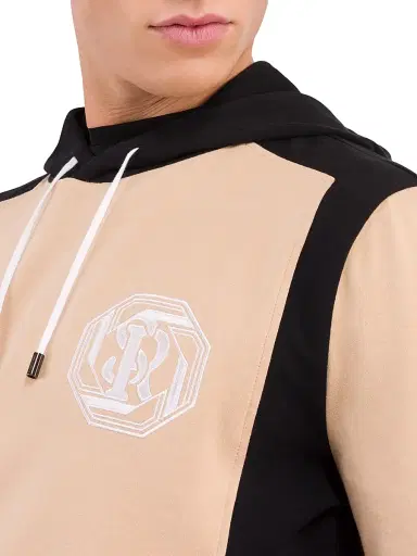 Stefano Ricci Men's Luxury Jog Hoodie - Beige Over | Thumbnail 4 Stefano Ricci Men's Luxury Jog Hoodie - Beige Over | Thumbnail 4