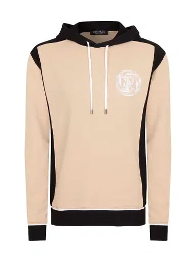 Stefano Ricci Men's Luxury Jog Hoodie - Beige Over | Thumbnail 1 Stefano Ricci Men's Luxury Jog Hoodie - Beige Over | Thumbnail 1
