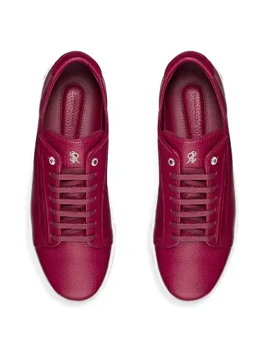 Stefano Ricci Men's Calfskin Sneakers - Rosso Tibet | Thumbnail 4 Stefano Ricci Men's Calfskin Sneakers - Rosso Tibet | Thumbnail 4