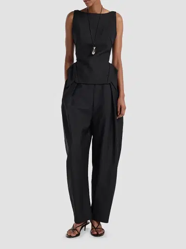 RÓHE Women's Deconstructed Collar Top | Thumbnail 2