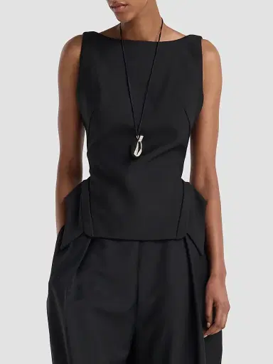 RÓHE Women's Deconstructed Collar Top | Thumbnail 4