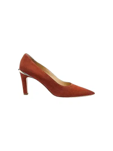 Gabriela Hearst Women's Aura 75MM Suede Pumps - Burnt Sienna | Thumbnail 1 Gabriela Hearst Women's Aura 75MM Suede Pumps - Burnt Sienna | Thumbnail 1