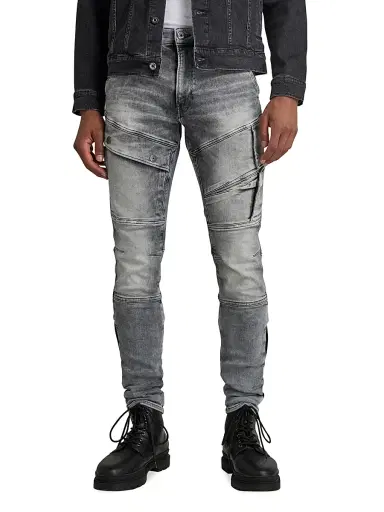 G-Star Men's Airblaze 3D Skinny Jeans - Faded Seal Grey - Size 28 | Thumbnail 2