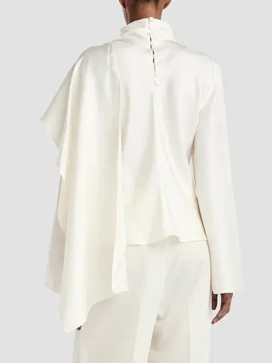 RÓHE Women's Foulard Drape Silk Top | Thumbnail 3 RÓHE Women's Foulard Drape Silk Top | Thumbnail 3